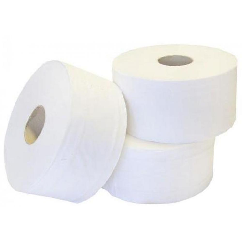 Toilet Roll - Mini Jumbo - Jangro - White - 2 Ply - 76mm (3