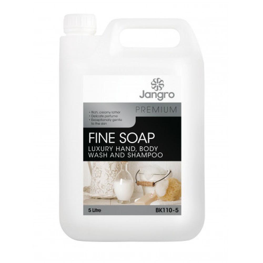 Luxury Hand, Bodywash & Shampoo Jangro Fine Soap 5L Avica UK Ltd