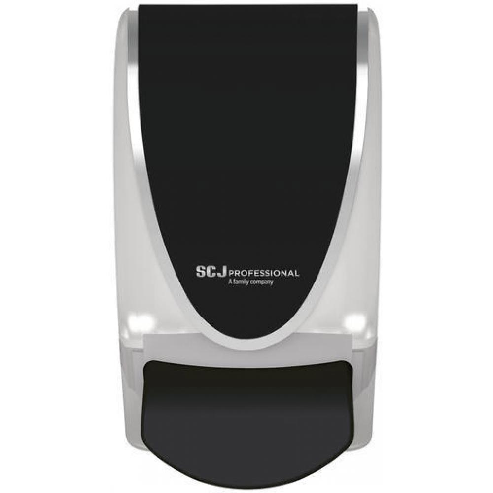 black and chrome soap dispenser
