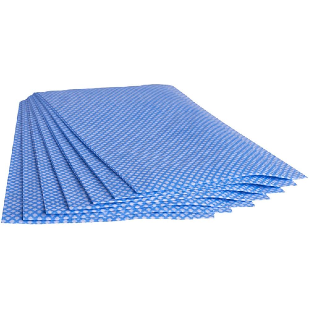 All Purpose Large Wiping Cloth Jangro Blue 50 Cloths 50cm (19.7