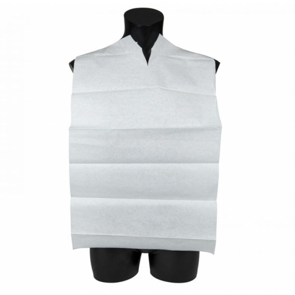 Adult Disposable Bibs No Pocket 2 Ply White 38x70cm Avica UK Ltd