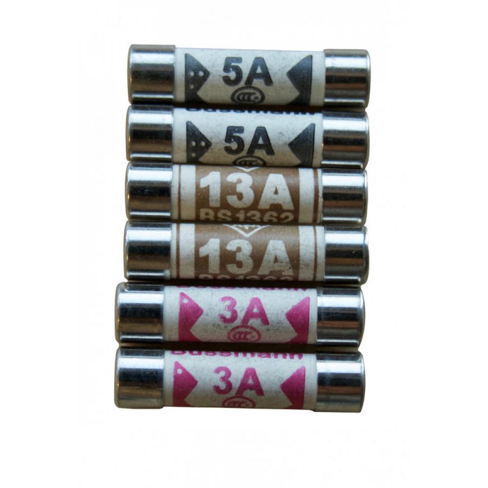 Electrical Fuses 3A, 5A, 13A Mixed Pack (2 of Each Type) Avica UK Ltd