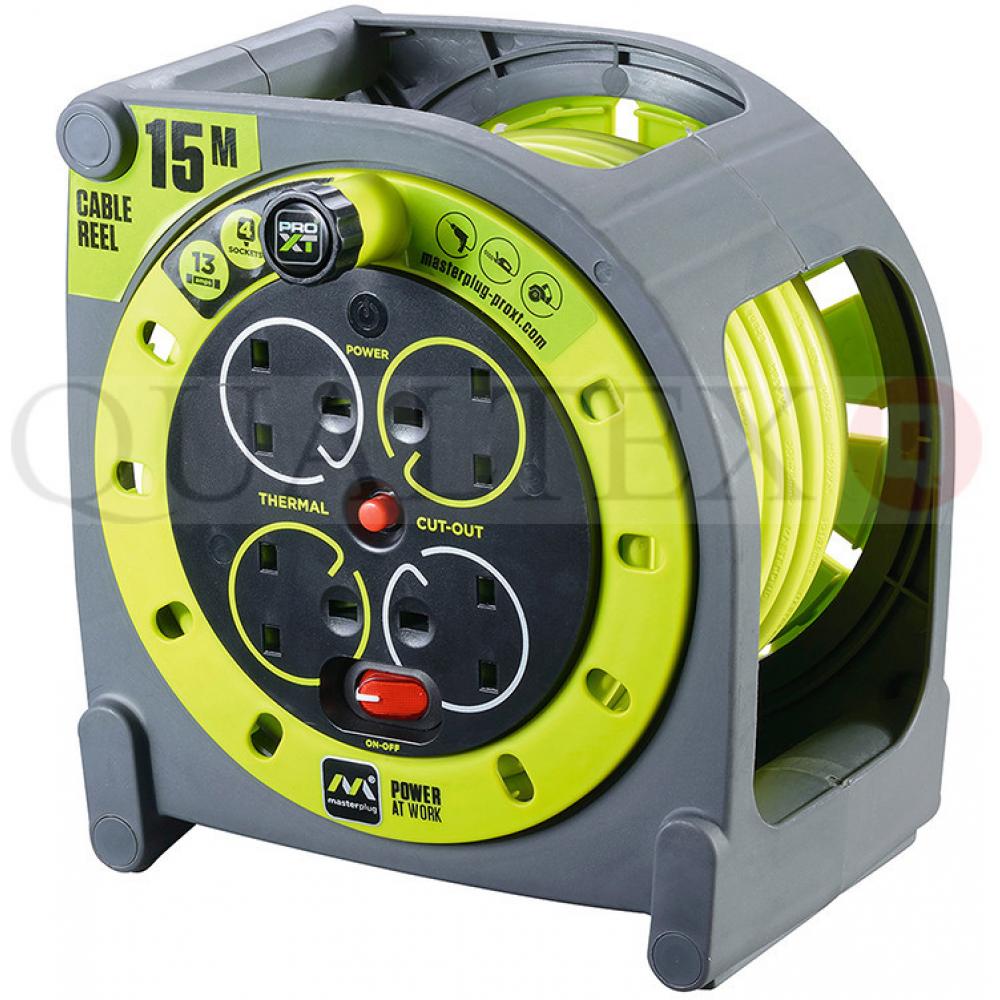 Extension Lead Reel 4 Gang 13 Amp 15m Avica UK Ltd