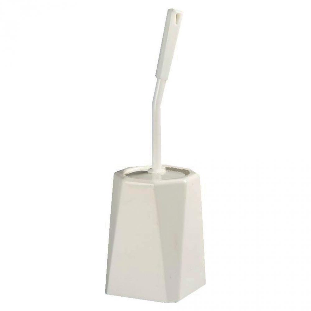 Toilet Brush & Holder Closed Polypropylene White Avica UK Ltd