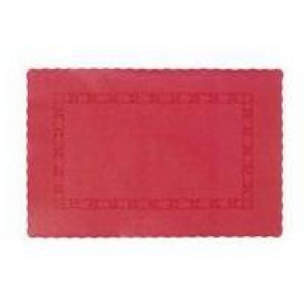 Embossed Paper Table Mat Red 36x24cm 14x9 5 Avica Uk Ltd