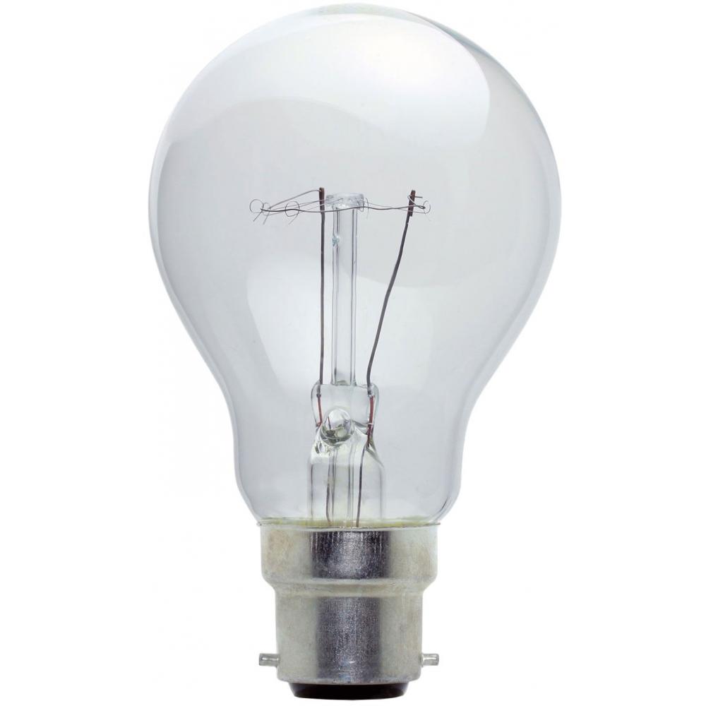 Light Bulb Incandescent Clear 60w BC 35mm Avica UK Ltd