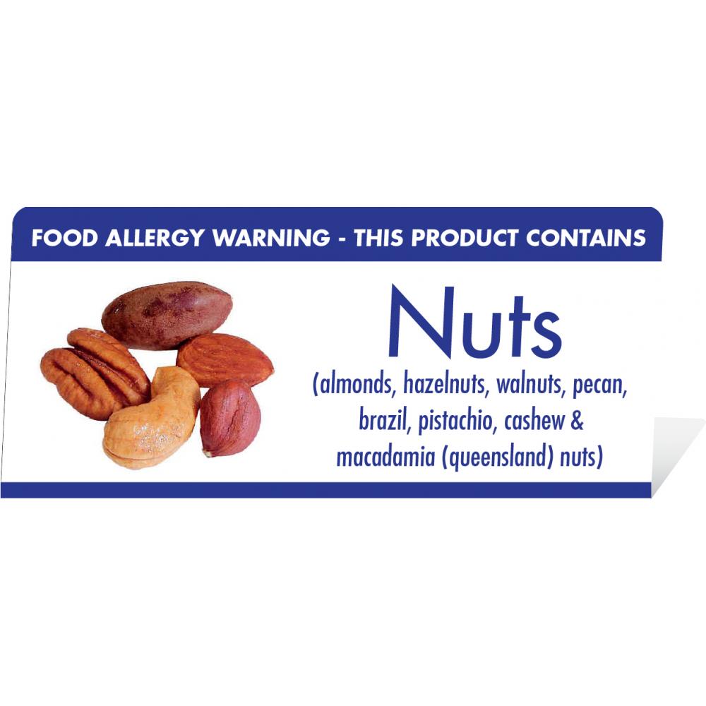 Nuts Allergy Warning Table Sign Avica UK Ltd