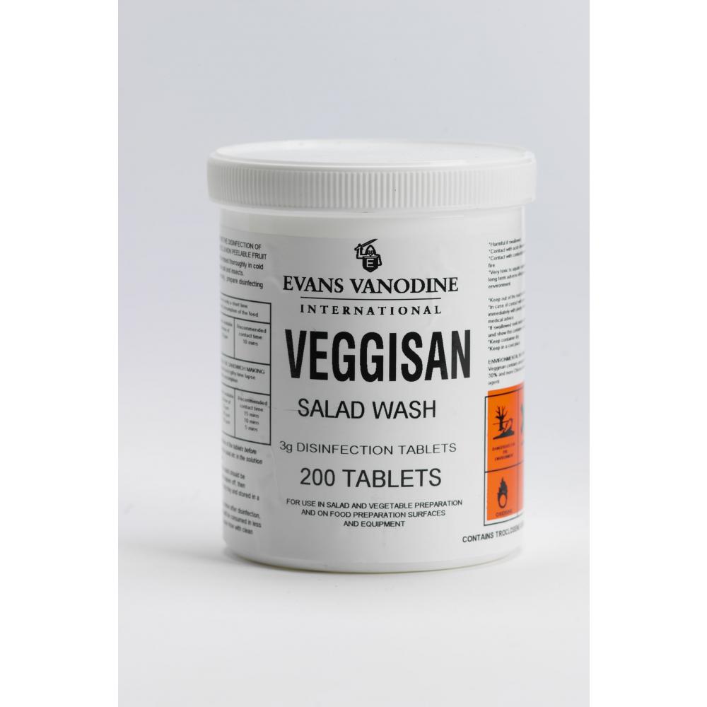 Effervescent Chlorine Tablets Evans 'Veggisan' 200 Tablets