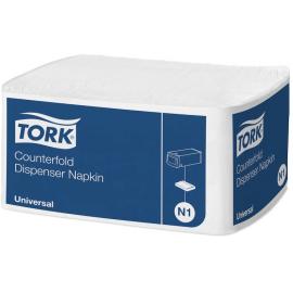 Dispenser Napkin - Tork&#174; Fastfold - N1 Universal - White - 1 Ply - 33cm (13")