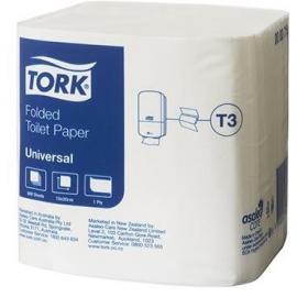 Toilet Paper - T3 Folded - Tork&#174; - Universal - White - 1 Ply