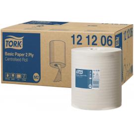Centrefeed Roll - M2 Universal Basic Paper - Perforated - Tork&#174; - 2 Ply - White - 120m