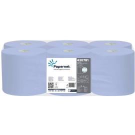 Centrefeed Roll - Embossed - Papernet - 2 Ply - Blue - 120m