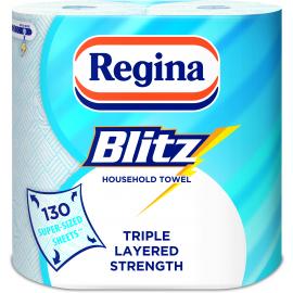 Household & Kitchen Towel - Regina - Blitz - White - 3 Ply - 65 Sheet