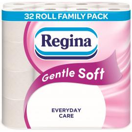 Toilet Roll - Traditional - Regina - Gentle Soft - White - 3 Ply - 160 Sheet