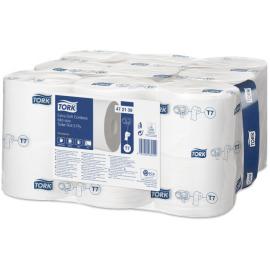 Toilet Roll - Mid-Size - Tork&#174; - Extra Soft - T7 Coreless - White - 550 Sheets - 3 Ply - 63.3m
