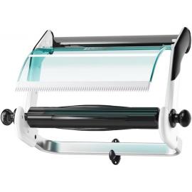 Wiper Roll Wall Stand Dispenser - Tork&#174; - Metal - White & Turquoise