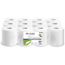 Toilet Roll - Micro Mini Jumbo - Lucart - Eco 103 - White - 2 Ply - 42mm (1.6") Core - 125m