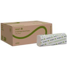 Hand Towel - Z-Fold - Jangro - White - 2 Ply - 150 Sheet