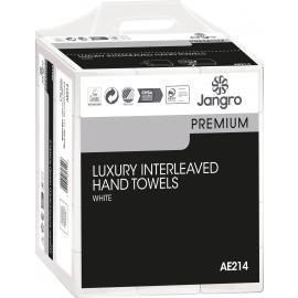 Hand Towel - Luxury Interleaved - Jangro - 2 Ply - White