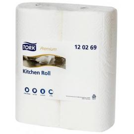 Kitchen Roll - Extra Absorbent - Tork&#174; - White - 2 Ply - 64 Sheet