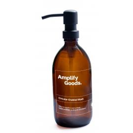 Empty Soap Bottle - Amplify Goods - Glass - Amber - 500ml Pump