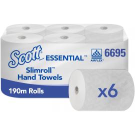Hand Towel Roll - Slimroll - Manual Dispensing - SCOTT&#174; Essential - White - 1 Ply - 190m
