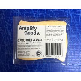 Washing-Up Sponge - Compressed - Compostable - Amplify Goods - Yellow