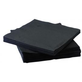 Lunch Napkin - Tork&#174; - Black - 4 Fold - 2 Ply - 33cm