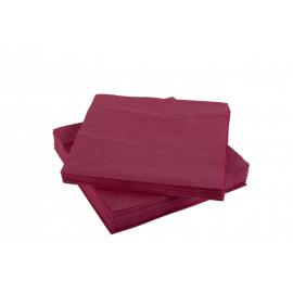 Lunch Napkin - Tork&#174; - Burgundy - 4 Fold - 2 Ply - 33cm