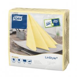 Dinner Napkin - Premium - Tork&#174; - Linstyle&#174; - Champagne - 4 Fold - 1 Ply - 39cm