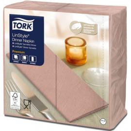 Dinner Napkin - Premium - Tork&#174; - Linstyle&#174; - Coral - 8 Fold - 1 Ply - 39cm