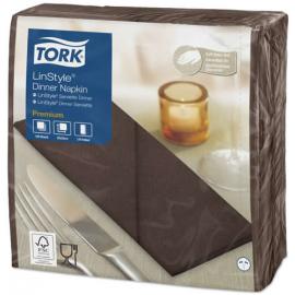 Dinner Napkin - Premium - Tork&#174; - Linstyle&#174; - Cocoa - 8 Fold - 1 Ply - 39cm