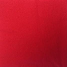 Lunch Napkin - Red - 4 fold - 2 ply - 33cm