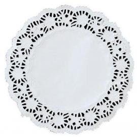 Tray Coaster Doily - Paper Lace - Round - White - 14cm (5.5&quot;)