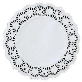 Tray Coaster Doily - Paper Lace - Round - White - 17cm (6.7&quot;)