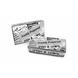 Fish & Chip Box - Newsprint - Large