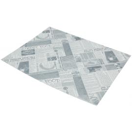 Greaseproof Paper - Oblong Sheets- Newsprint Printed - Black on White - 40cm (15.75&quot;)