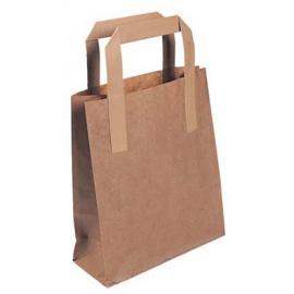 Take Away Paper Carrier Bag - Brown - Large