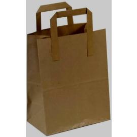 Take Away Paper Carrier Bag - Brown - Medium