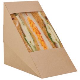 Sandwich Wedge - Rear Loading - Kraft - Triple Fill - 8.2cm (3.2&quot;)