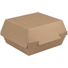 Clamshell Food/Burger Box - Compostable - Kraft - Large