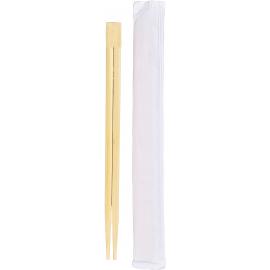 Chopstick - Individually Paper Wrapped - Biodegradable Bamboo - 21cm (8.3&quot;)