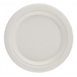 Round Plate - Natural Fibre - Bagasse - White - 15cm (6&quot;)