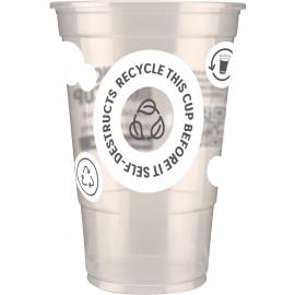 TWOinONE&#39; Flexy Glass - Environmental Print - Pint Glass - Biodegradable Plastic - 20oz (56cl) CE