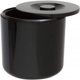 Ice Bucket - Double Walled - Round - Black - 2.5L (4.5 Pint)