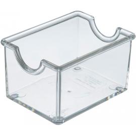 Packet Holder - Plastic - Clear - 8.4x6.4x5cm (3.3x2.5x2")