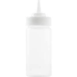 Squeeze Bottle Lid - Wide Mouth - Clear - 53mm Dia