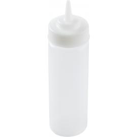 Squeeze Bottle - Wide Mouth - Clear - 35.5cl (12oz) - 53mm diameter