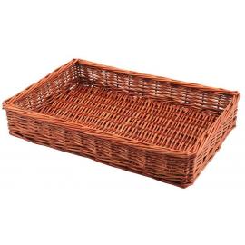 Display Basket - Rectangular - Wicker - Natural - 46cm (18")