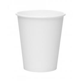 Hot Cup - Single Wall - Paper - White - 8oz (25cl) - 80mm dia